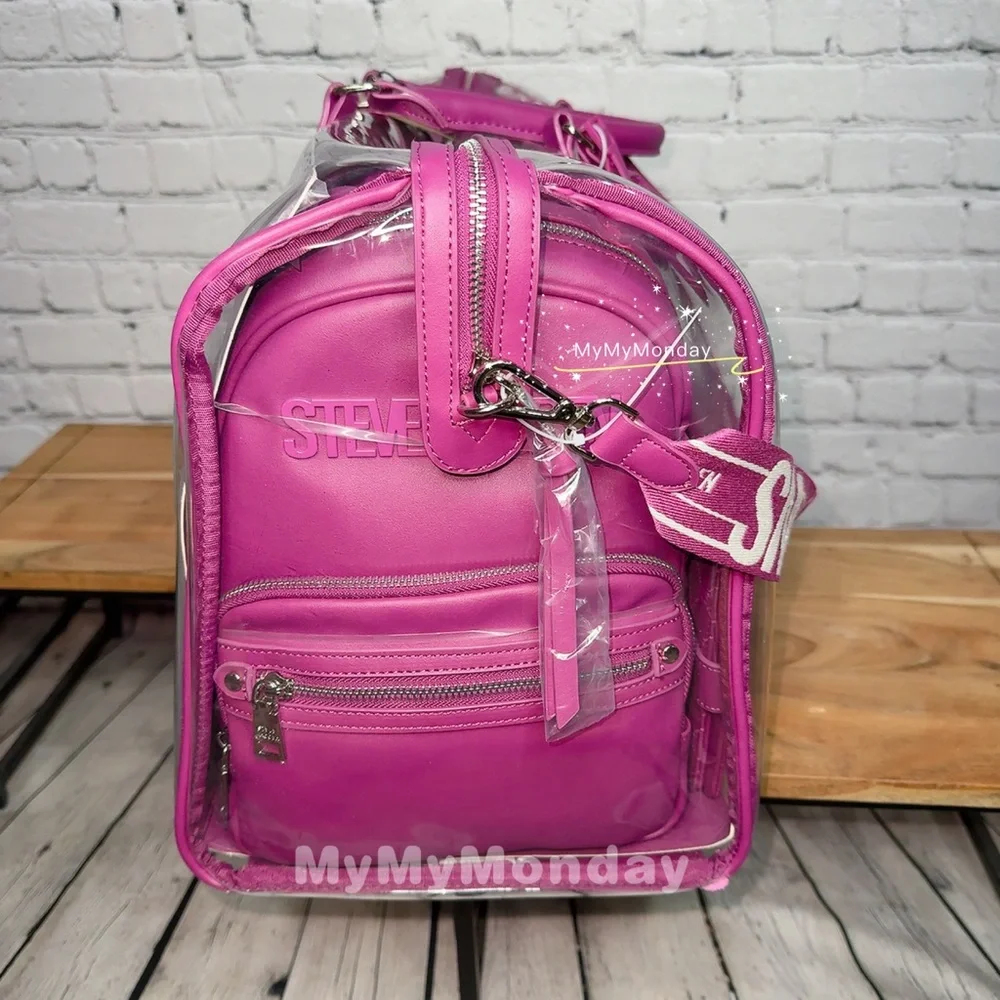 Steve Madden Clear Duffle Bag Set of 7 - Picture 6 of 10